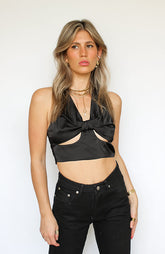 Off The Record Halter Top